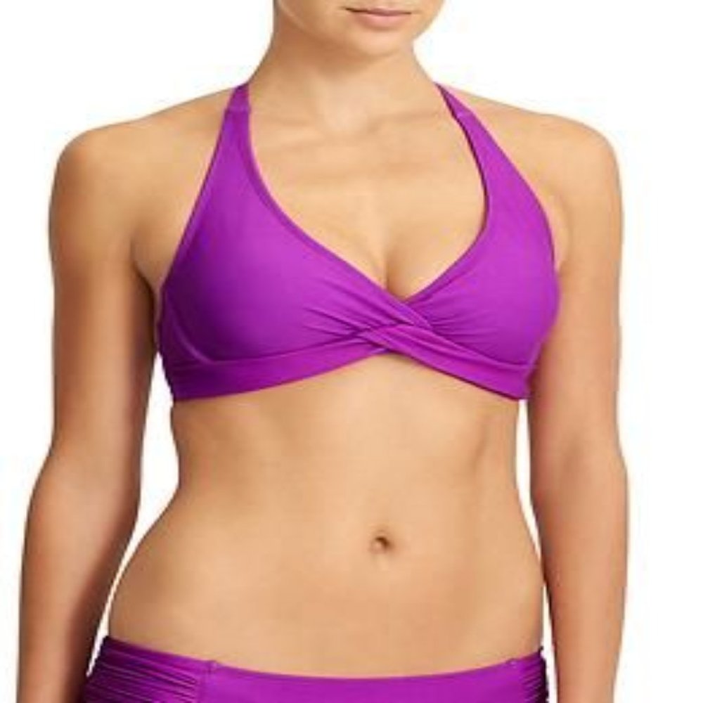Athleta Bra Cup Halter Bikini Top Size S